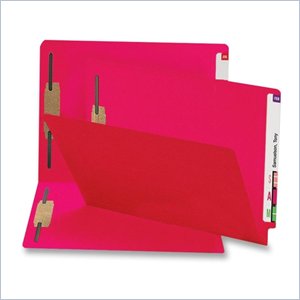 Smead Recycled End Tab Fastener Folder