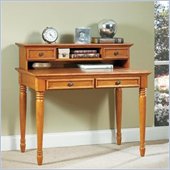 Home Styles Furniture Ponderosa Pine Finished Student Writing Desk with Hutch Set