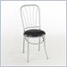 Home Styles Furniture Retro Soda Shoppe Dinette Chair in Black (Set of 2)