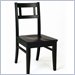 Home Styles Furniture Manhattan Dining Chair in Black (Set of 2)