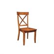 ADD TO YOUR SET: Home Styles Furniture Wood Side Chair in Oak Finish (Set of 2)