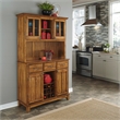 Home Styles Furniture Cottage Oak Buffet with 2-Door Hutch