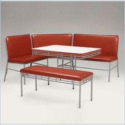 Soda Shoppe Red Dining Breakfast Nook by Home Styles Furniture