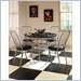 Home Styles Furniture Retro Soda Shoppe Round Dinette Table Set in Black