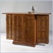Home Styles Furniture Steamer Solid Wood Trunk Bar in Oak Finish