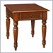 Home Styles Furniture HomeStead Solid Wood End Table in Warm Oak Finish