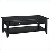 Home Styles Furniture Bedford Rectangle Black Wood Coffee Table