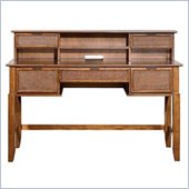 Home Styles Furniture Jamaican bay Solid Wood Computer Desk / Hutch Combo