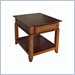 Home Styles Furniture Jamaican Bay Solid Wood End Table in Soft Mahogany Finish