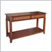 Home Styles Furniture Jamaican Bay Sofa Table in Soft Mahogany Finish