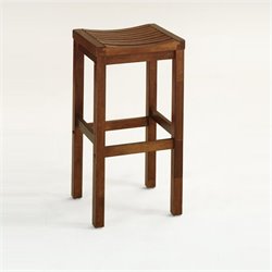 Home Styles Furniture Solid Hardwood 24 Inch Bar Stool in Cottage Oak Finish