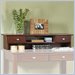 Home Styles Furniture Hanover Solid Wood Student Desk Hutch in Cherry Finish