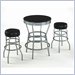 Home Styles Furniture Soda Shoppe Round Pub Table with Black Top Set