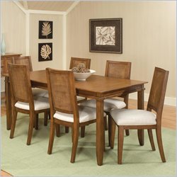 Home Styles Jamaican Bay 7 Piece Dining Set in Soft Mahogany
