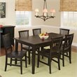 Home Styles Arts and Crafts 7 Piece Dining Set in Ebony