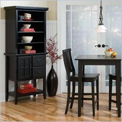 Home Styles Arts and Crafts Baker's Rack in Ebony