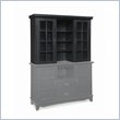 ADD TO YOUR SET: Home Styles Arts & Crafts Wood Buffet Hutch in Ebony