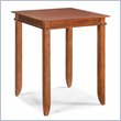 Home Styles Jamaican Bay Square Bistro Table in Soft Mahogany