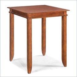 Home Styles Jamaican Bay Square Bistro Table in Soft Mahogany