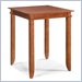 Home Styles Jamaican Bay Square Bistro Table in Soft Mahogany
