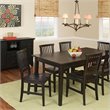 Home Styles Arts and Crafts Dining Table with 18