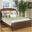 Home Styles Queen Cabana Banana Woven Panel Bed in Cocoa Finish