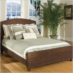 Home Styles Queen Cabana Banana Woven Panel Bed in Cocoa Finish