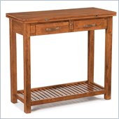 Home Styles Expandable Solid Wood Console Dining Table in Oak Finish