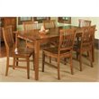 Home Styles Arts and Crafts 7 Piece Hardwood Dining Set in Cottage Oak