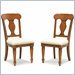 Home Styles Homestead Upholstered Dining Side Chair in Distressed Warm Oak Finish (Set of 2)