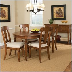 Home Styles Homestead 7 Piece Dining Set in Warm Oak