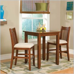 Home Styles Hanover 3 Piece Square Bistro Table Set in Cherry