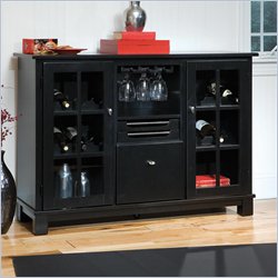 Home Styles Barbara Wine Cabinet in Ebony by Home Styles
