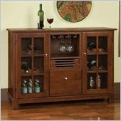 Home Styles Barbara Wine Cabinet in Cottage Oak