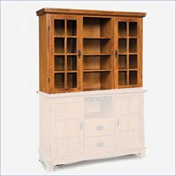 Home Styles Arts and Crafts Buffet Hutch in Cottage Oak