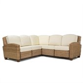 Home Styles Cabana Banana L-Shape Sectional Sofa in Honey