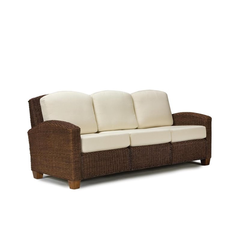 Home Styles Cabana Banana 3 Section Sofa in Cocoa