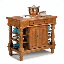 Home Styles Americana Kitchen Island in Distressed Cottage Oak Finish by Home Styles