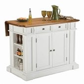 Home Styles Kitchen Island in White Finish