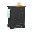 ADD TO YOUR SET: Home Styles Bedford Small Kitchen Cart in Ebony Black