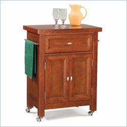 Home Styles Hanover Small Kitchen Cart in Cherry