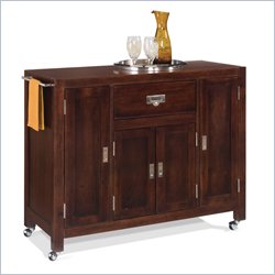Home Styles City Chic Large Kitchen Island Cart in Espresso by Home Styles
