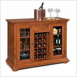 Home Styles Homestead Bar Cabinet in Distressed Warm Oak