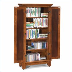 Home Styles Arts & Crafts Wood Media Cabinet in Cottage Oak by Home Styles