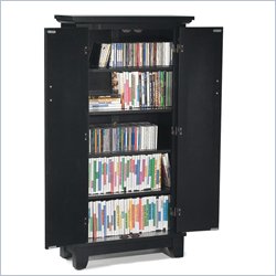 Home Styles Arts & Crafts Wood Media Cabinet in Ebony by Home Styles