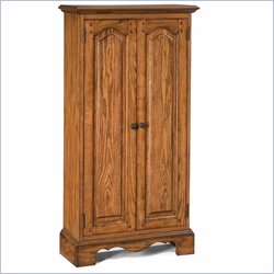Home Styles Country Casual Wood Media Cabinet in Distressed Oak Finish by Home Styles