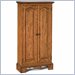 Home Styles Country Casual Wood Media Cabinet in Distressed Oak Finish