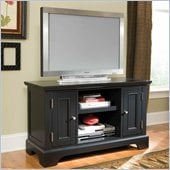 Home Styles Bedford Wood TV Stand in Ebony Finish