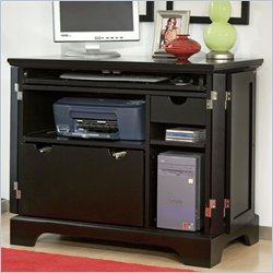 Home Styles Bedford Compact Office Cabinet in Ebony