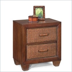 Home Styles Cabana Banana Night Stand / Side Table in Cocoa